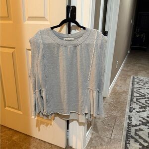 We The Free Light Gray Muscle Tee